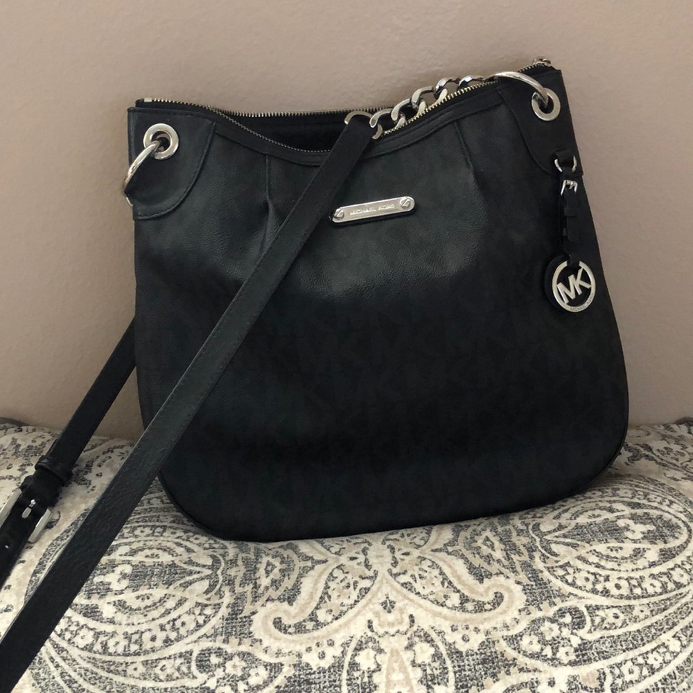 Michael Kors-crossbody Large black logo